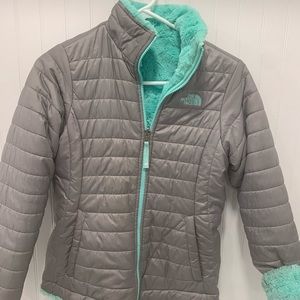 The North Face girls reversible coat L